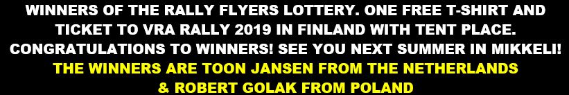 Winners of the Rally Flyers Lottery!